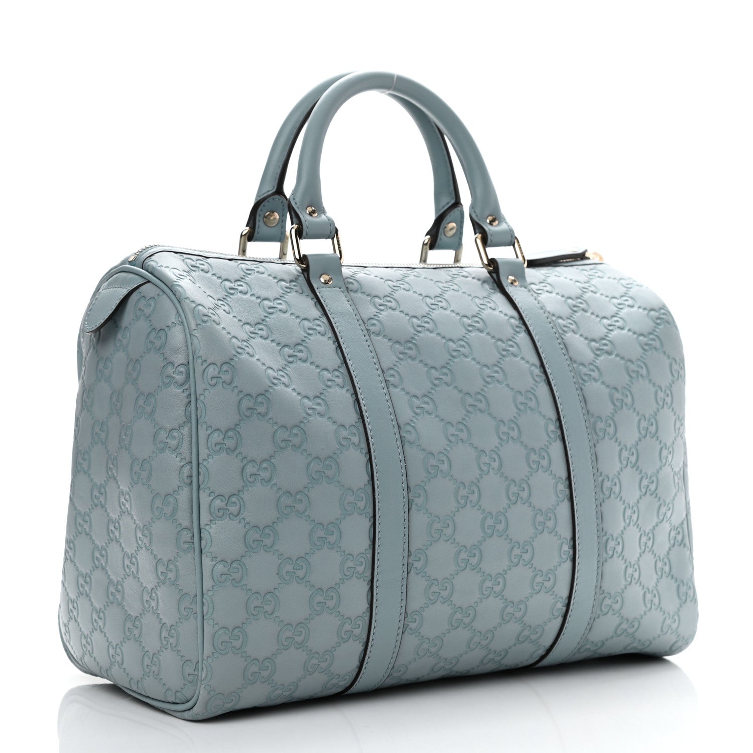 Gucci Guccissima Medium Joy Boston Light Blue 3 of 10