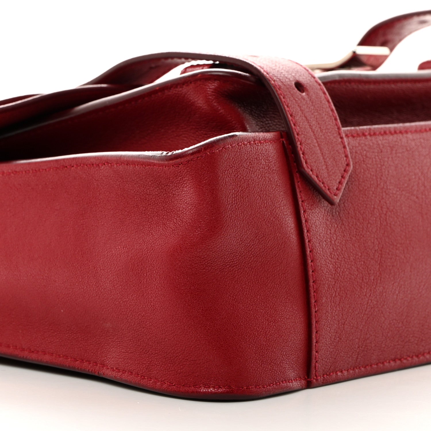 Proenza Schouler Lambskin Tiny PS1 Satchel Dark Red 9 of 10