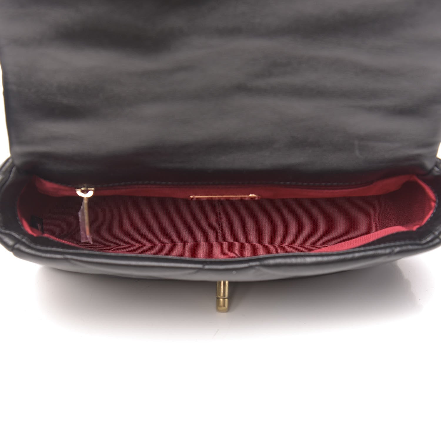 Chanel Goatskin Quilted Medium Chanel 19 Flap Black 5 of 11