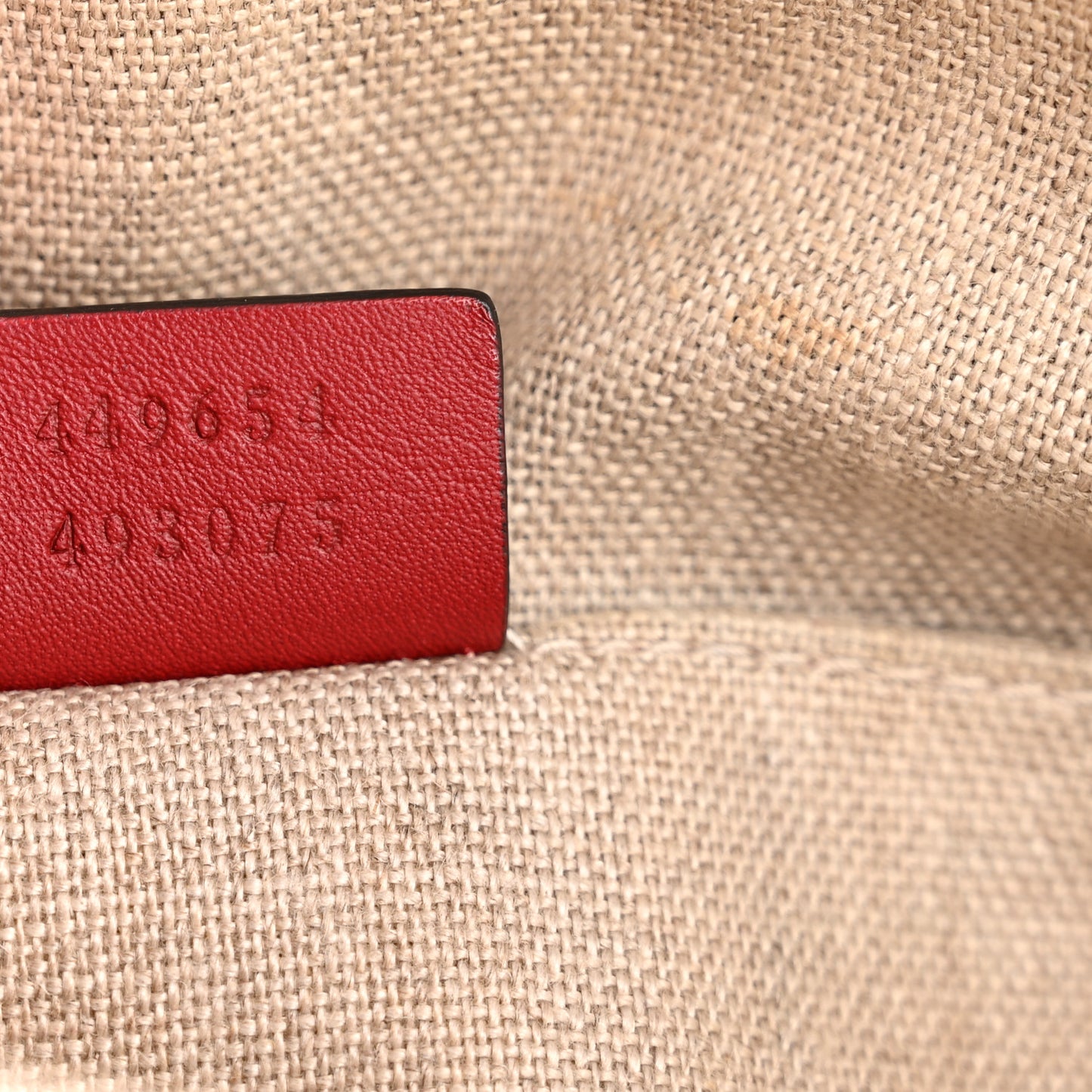 Soft Microguccissima Mini Dome Bag Red