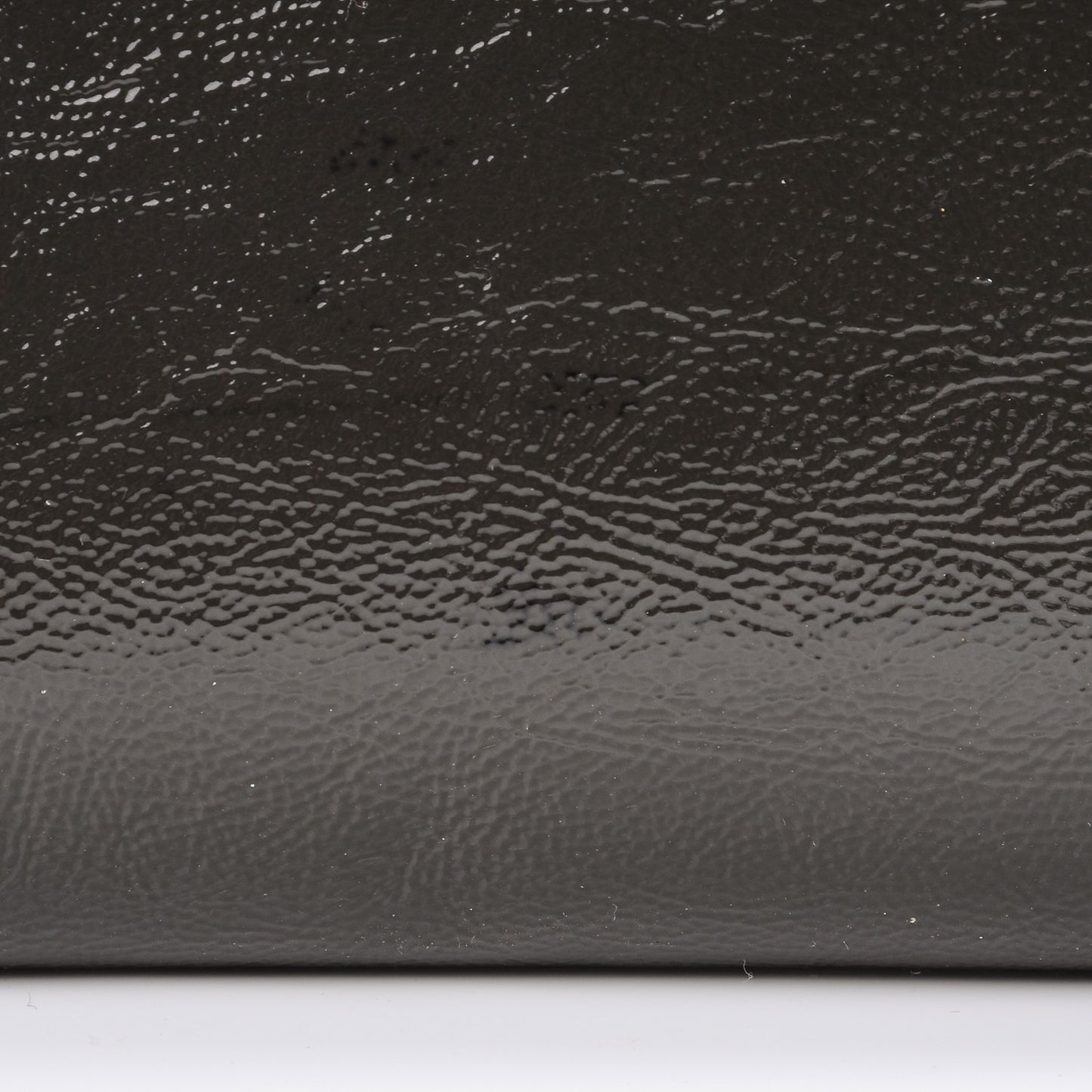 Textured Patent Monogram Large Belle de Jour Clutch Grey