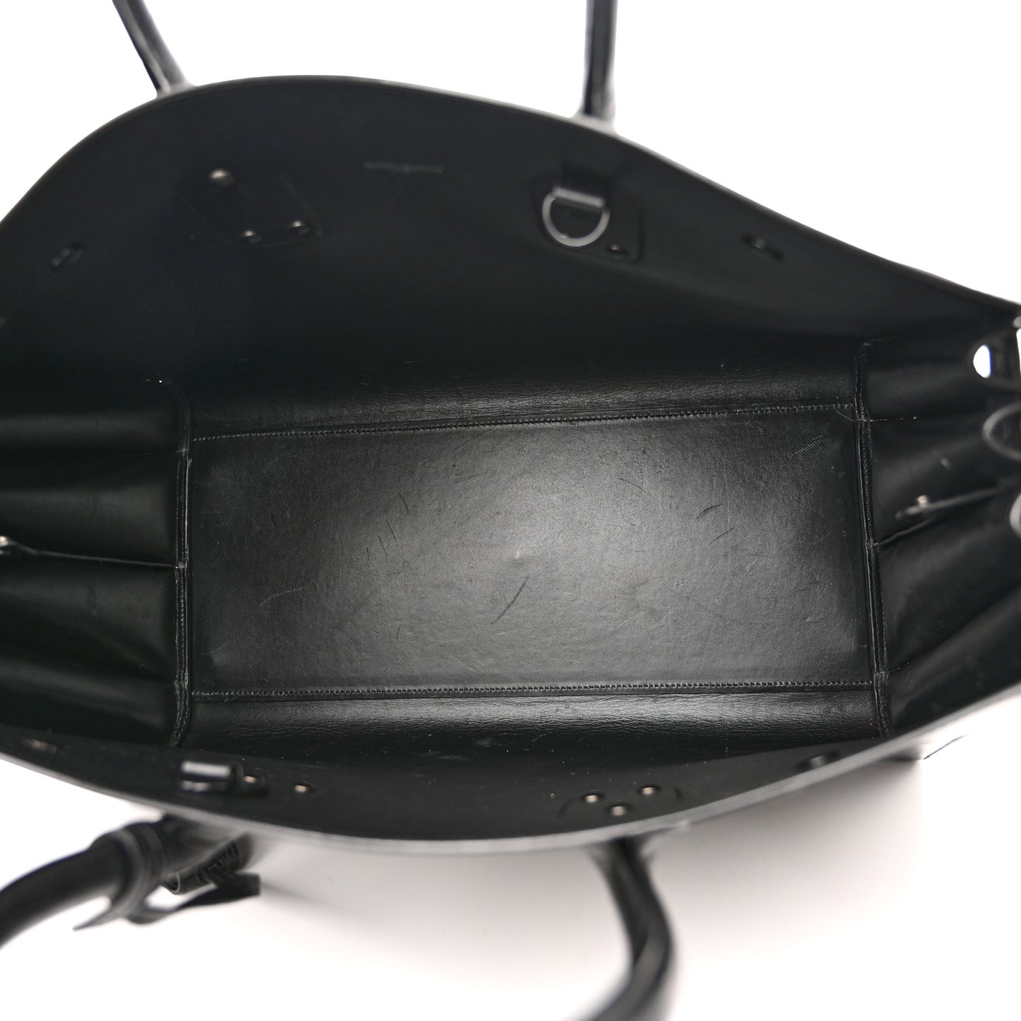 Calfskin Crocodile Embossed Large Sac De Jour Carryall Black