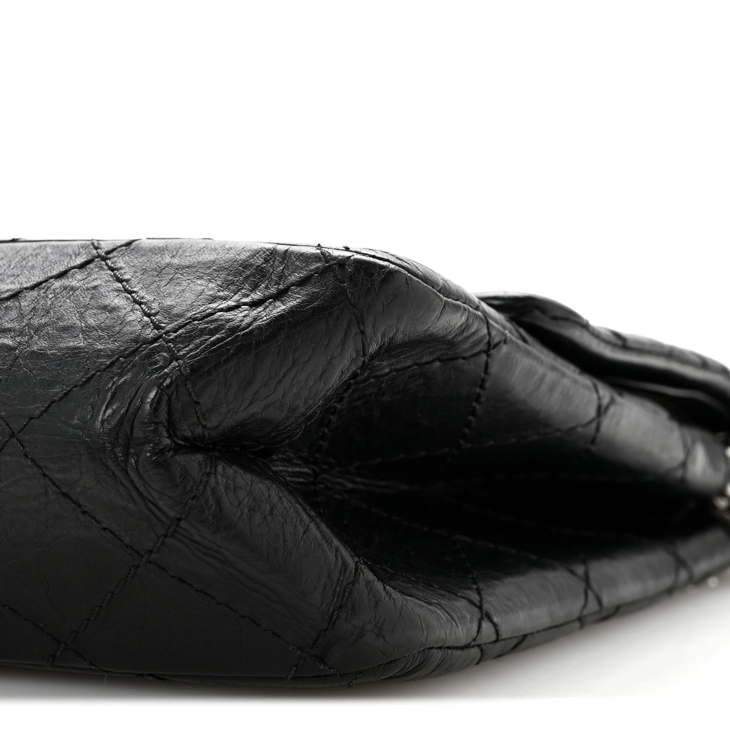 Aged Calfskin Quilted 2.55 Reissue 226 Flap Black