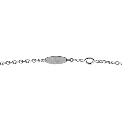 Christian Dior 18K White Gold Diamond Rose Des Vents Necklace 5 of 6