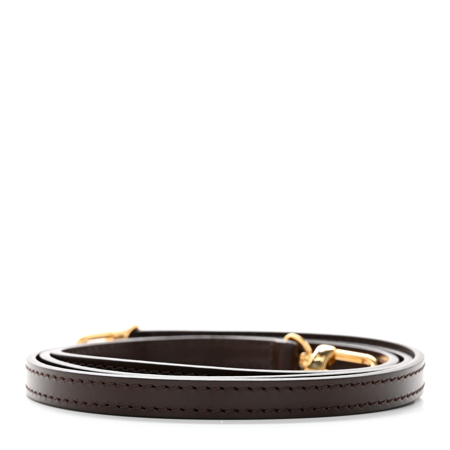 Louis Vuitton Calfskin Shoulder Strap Brown 2 of 3