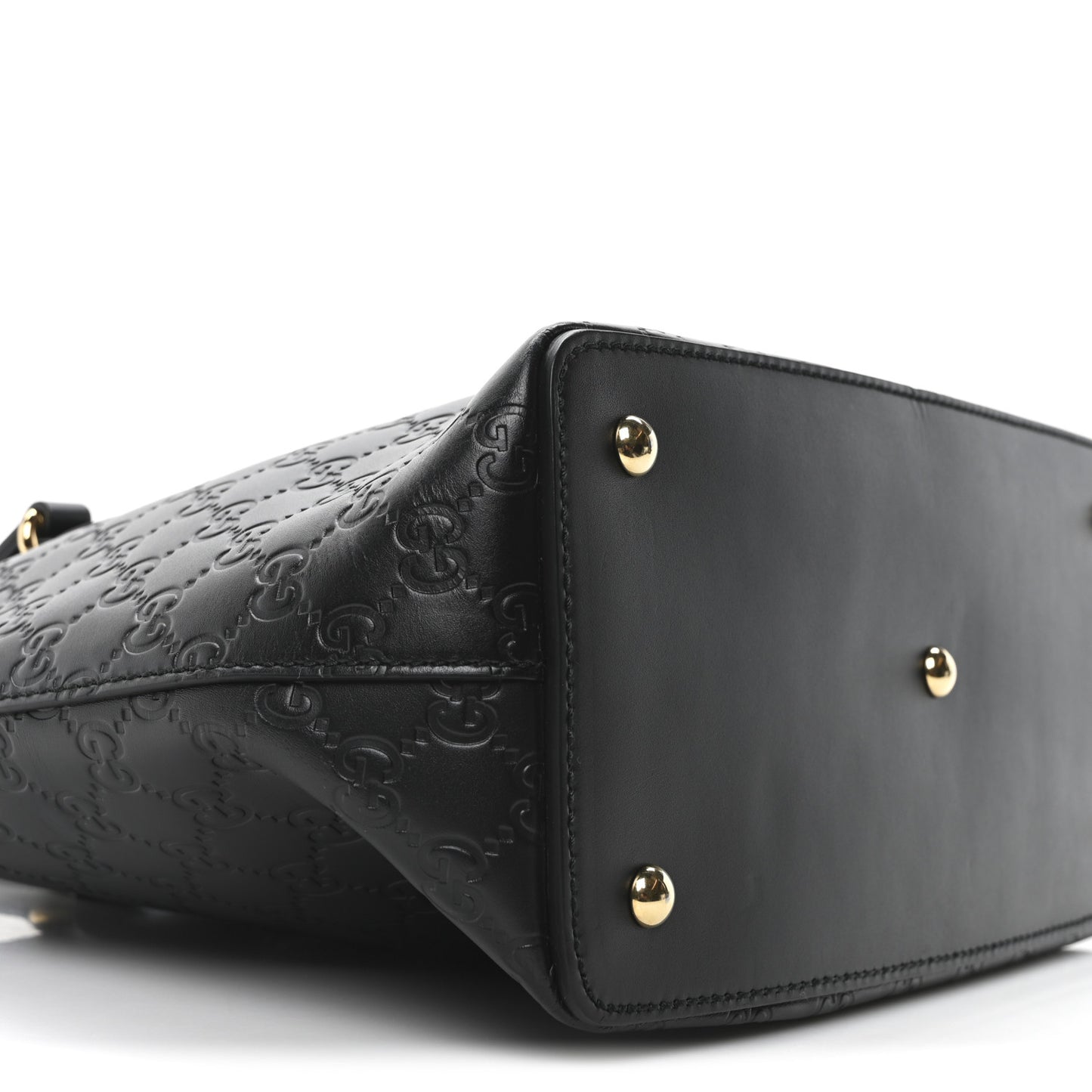 Guccissima Linea A Foldover Tote Black