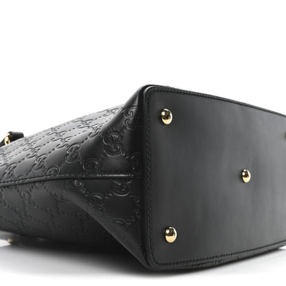 Gucci Guccissima Linea A Foldover Tote Black 9 of 10