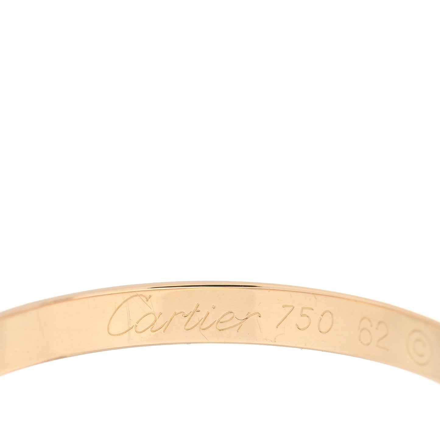 18K Yellow Gold 2.5mm 1895 Wedding Band Ring 62 10
