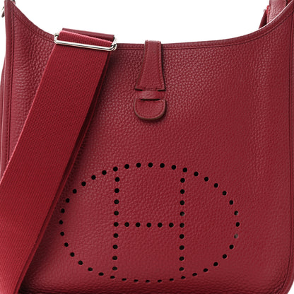 Hermes Taurillon Clemence Evelyne III PM Rubis 8 of 10