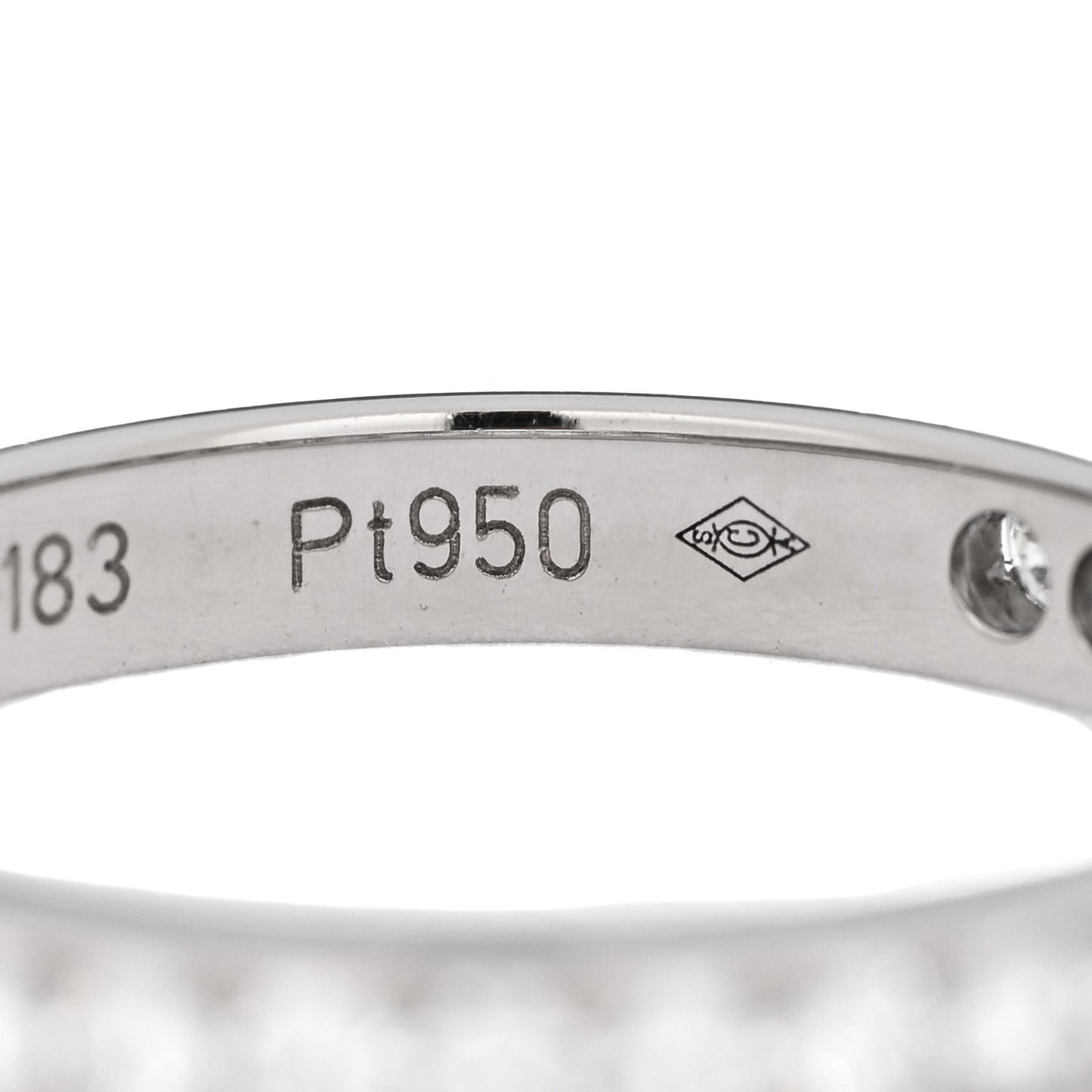 Platinum Diamond 1895 Wedding Band Ring 48 4.5