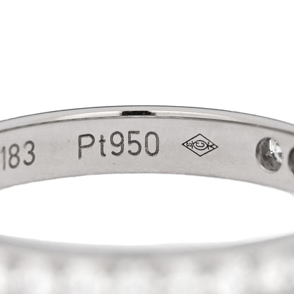 Cartier Platinum Diamond 1895 Wedding Band Ring 48 4.5 6 of 6