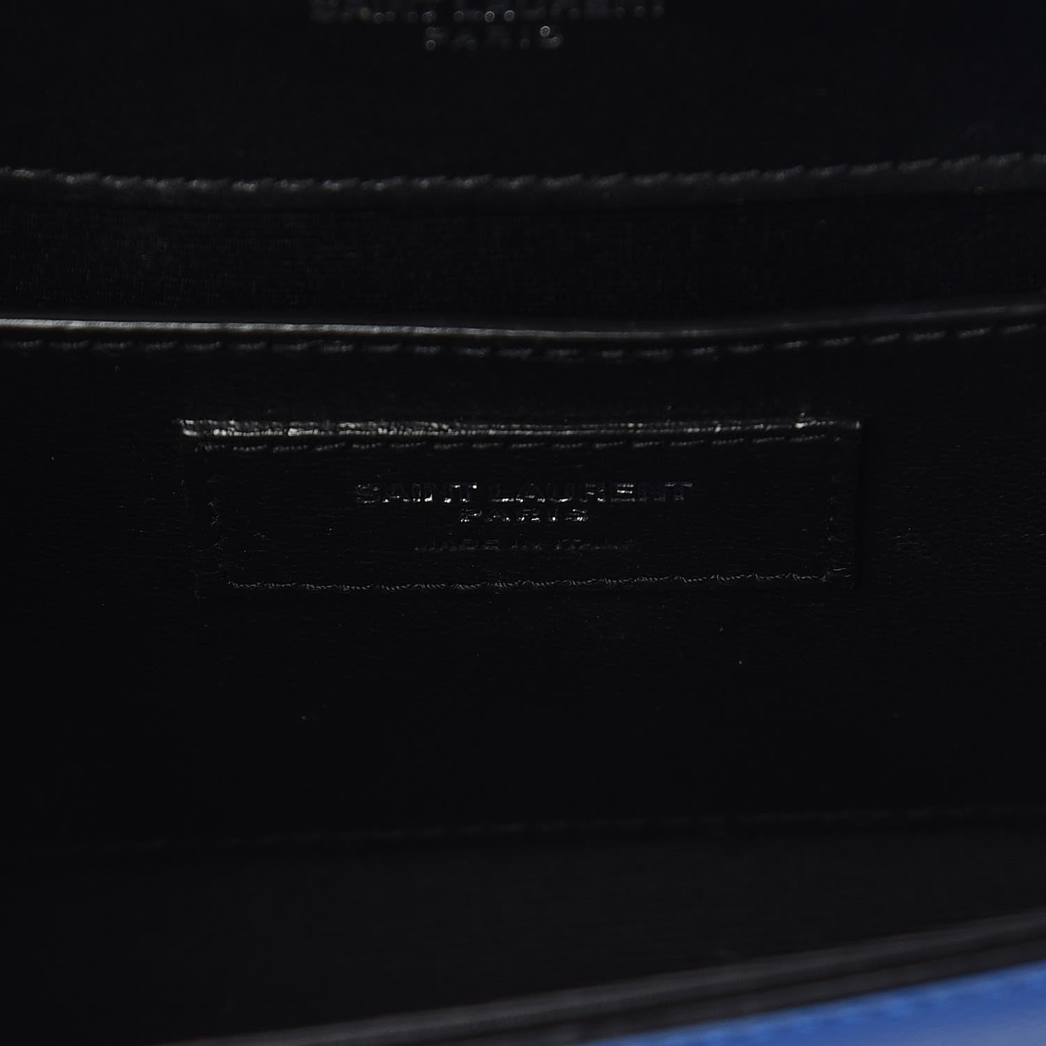 Saint Laurent Grain De Poudre Small Classic Monogram Kate Satchel Royal Blue 7 of 10