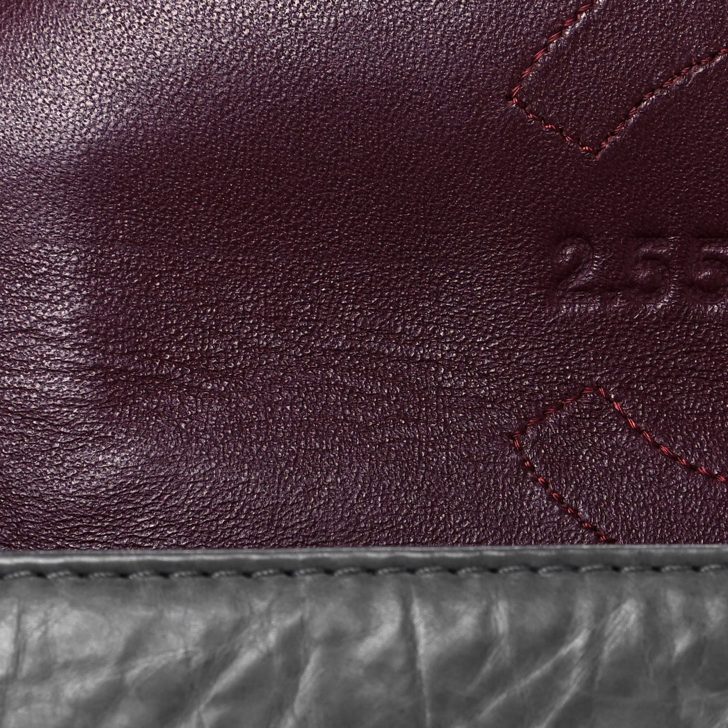 Aged Calfskin Quilted 50th Anniversary 2.55 Reissue Flap 226 Grey