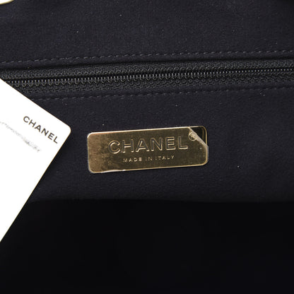 Chanel Calfskin Crocodile Embossed Large Cocodile Shopping Tote White 6 of 9