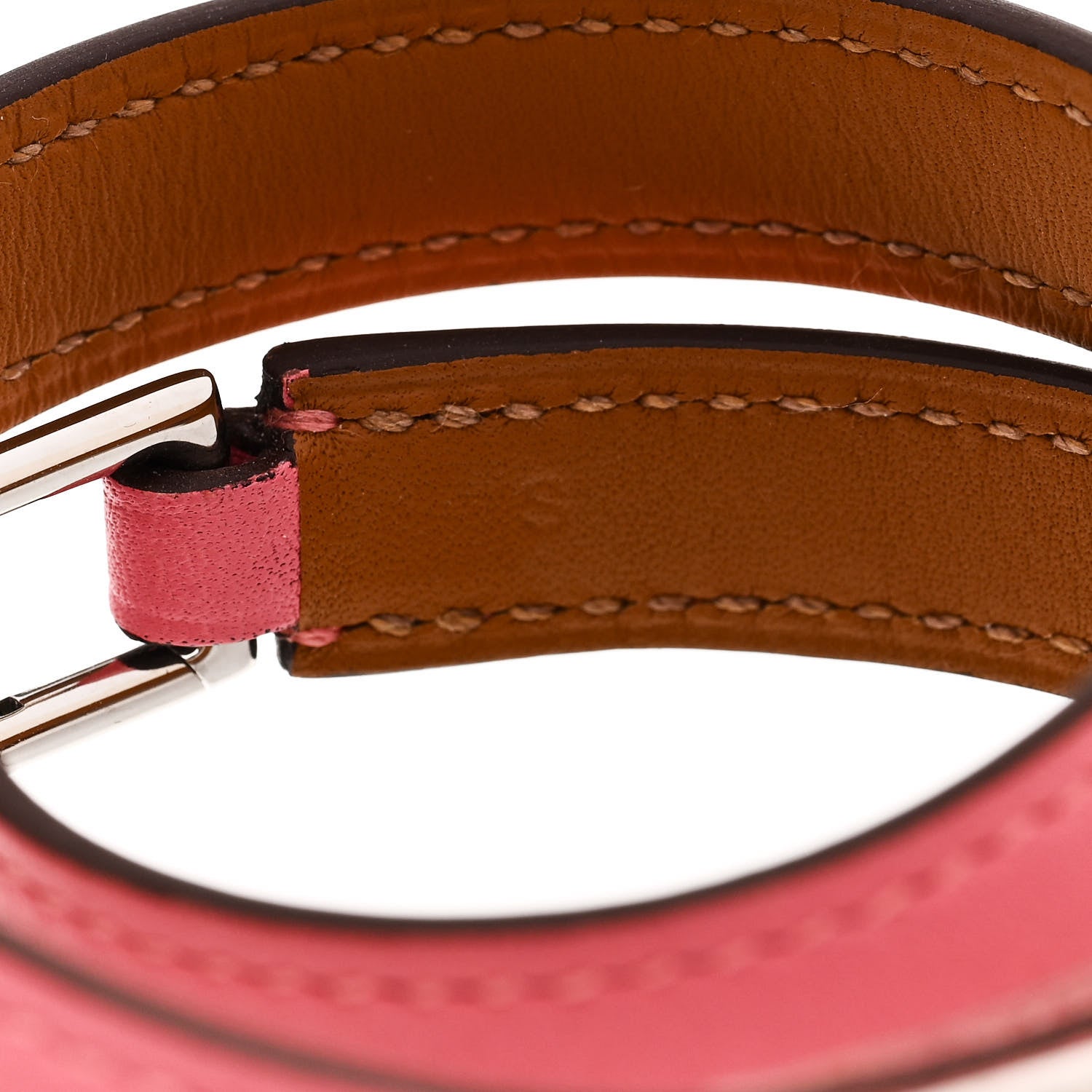 Hermes Swift Rivale Double Tour Bracelet S Rose Azalee 6 of 7