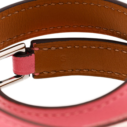 Hermes Swift Rivale Double Tour Bracelet S Rose Azalee 6 of 7