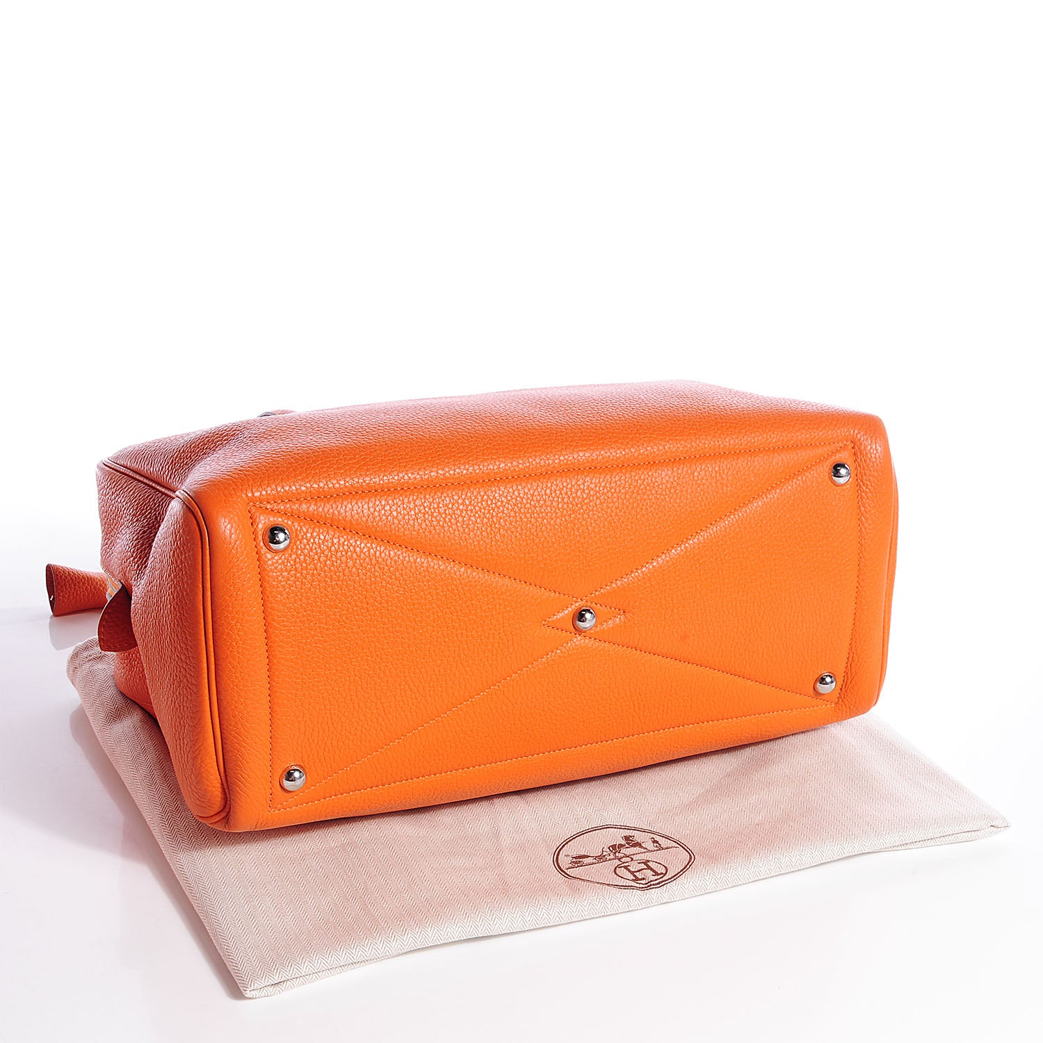 Hermes Taurillon Clemence Victoria II 35 Orange 18 of 24