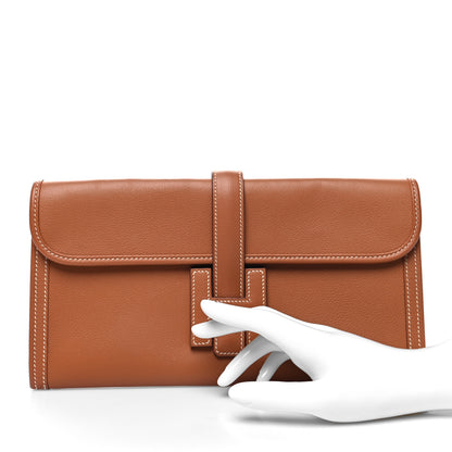 Hermes Evercolor Jige Elan 29 Clutch Gold 2 of 11