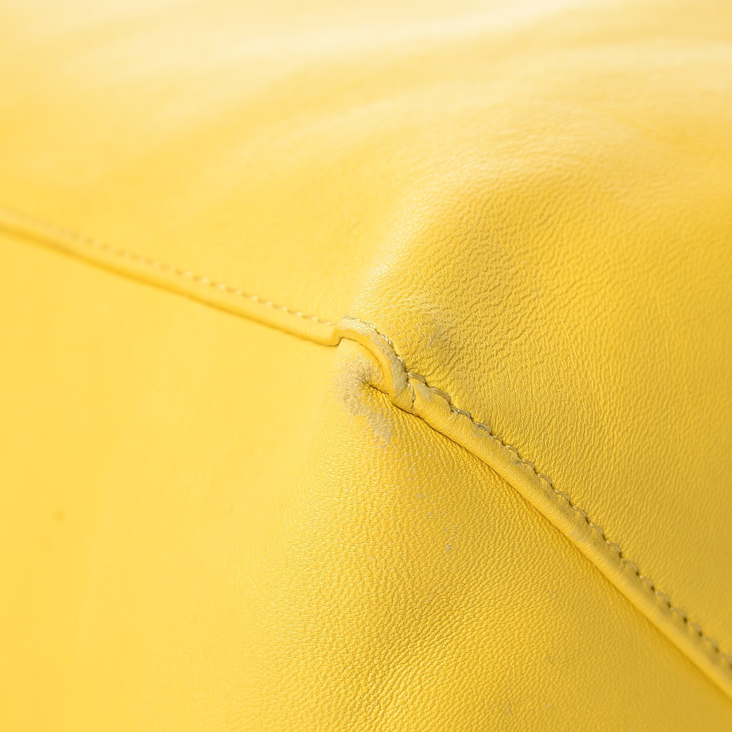 Celine Lambskin Vertical Bi-Cabas White Sun Yellow 22 of 29