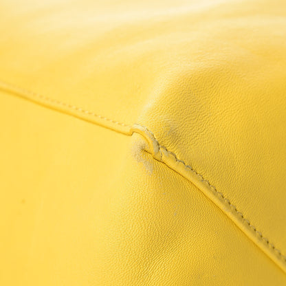 Celine Lambskin Vertical Bi-Cabas White Sun Yellow 22 of 29