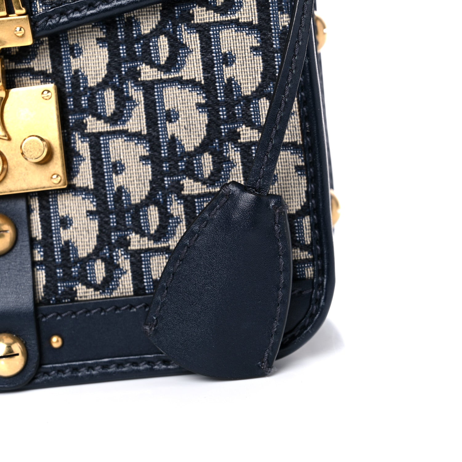 Christian Dior Oblique Square DiorAddict Flap Navy Blue 16 of 18