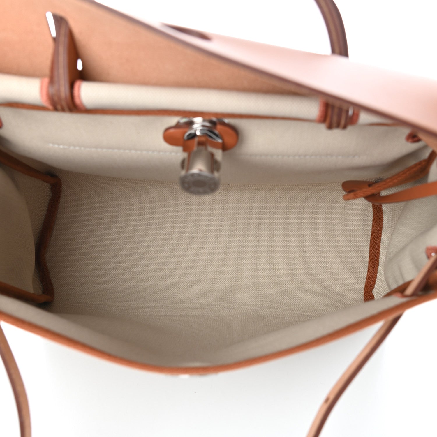 Hermes Vache Hunter Criss Viking Herbag Zip Retourne 31 PM Beton Fauve 5 of 8