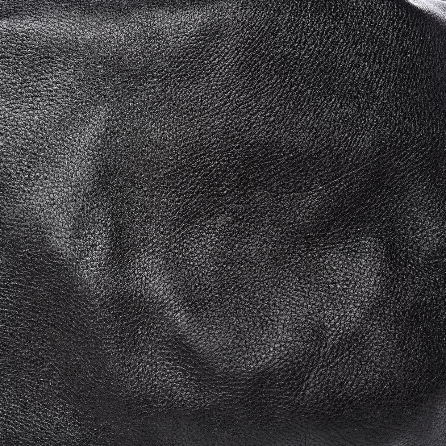 Pebbled Calfskin Medium Interlocking Icon Shoulder Bag Black