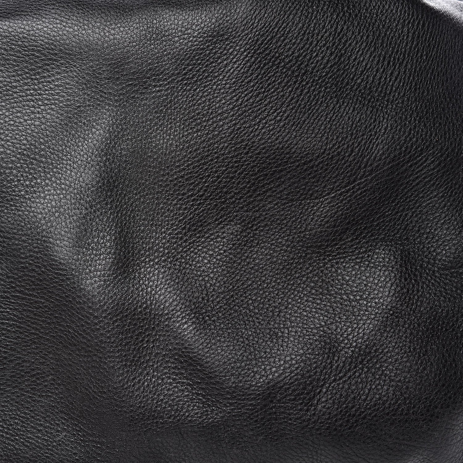 Gucci Pebbled Calfskin Medium Interlocking Icon Shoulder Bag Black 12 of 13