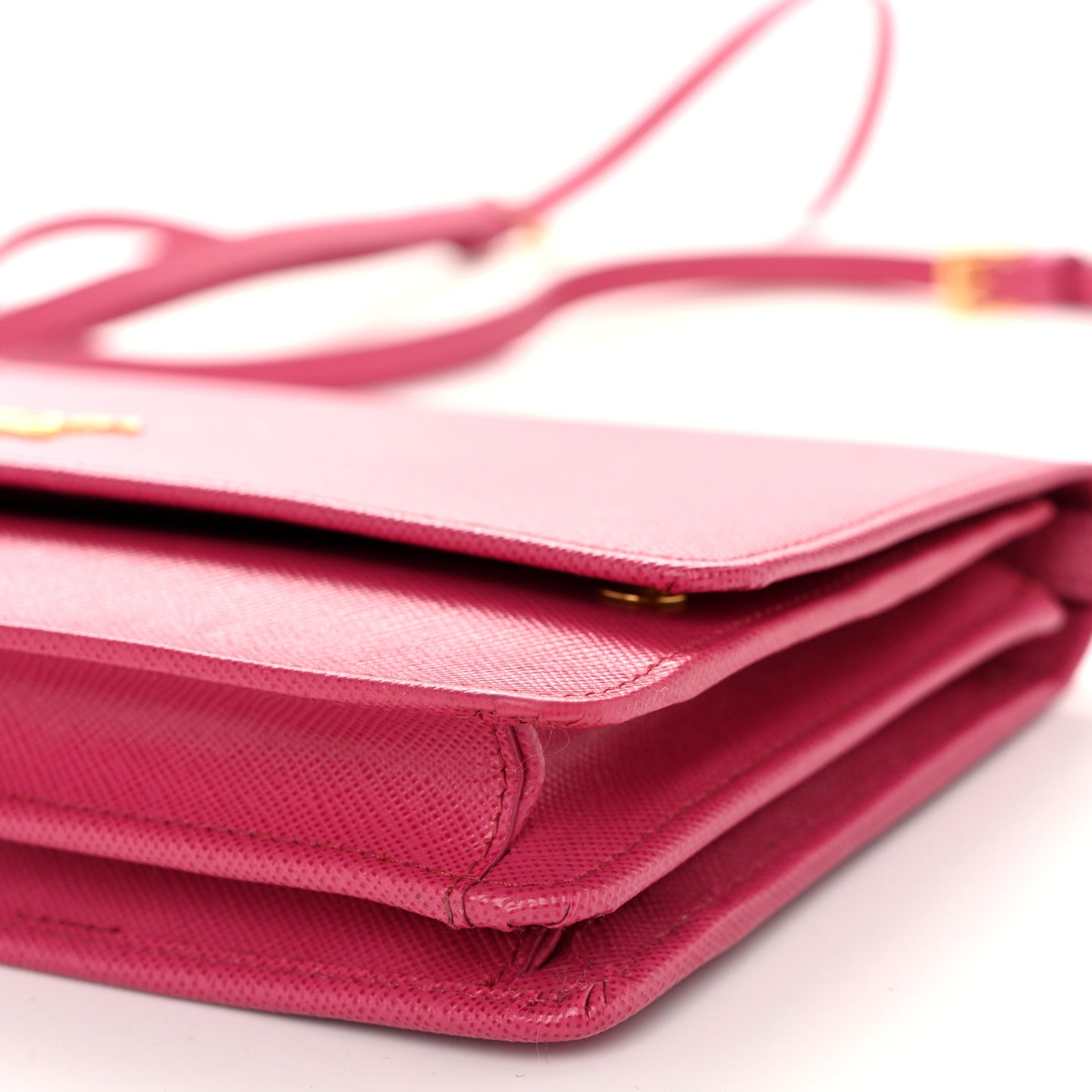 Saffiano Metal Mini Crossbody Wallet Ibisco