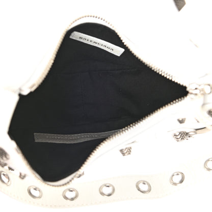 Balenciaga Agneau Arena Le Cagole Shoulder Bag XS Optic White 5 of 10