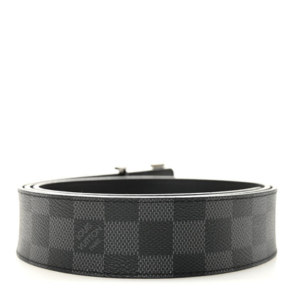 Louis Vuitton Damier Graphite 40mm LV Initiales 110 44 Belt 2 of 5
