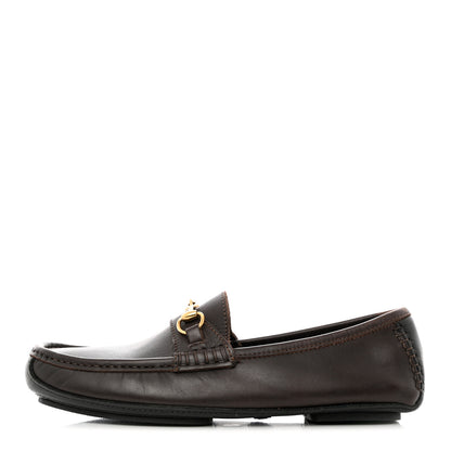 Gucci Calfskin Horsebit Mens Driver Loafers 7.5 Brown 1 of 11