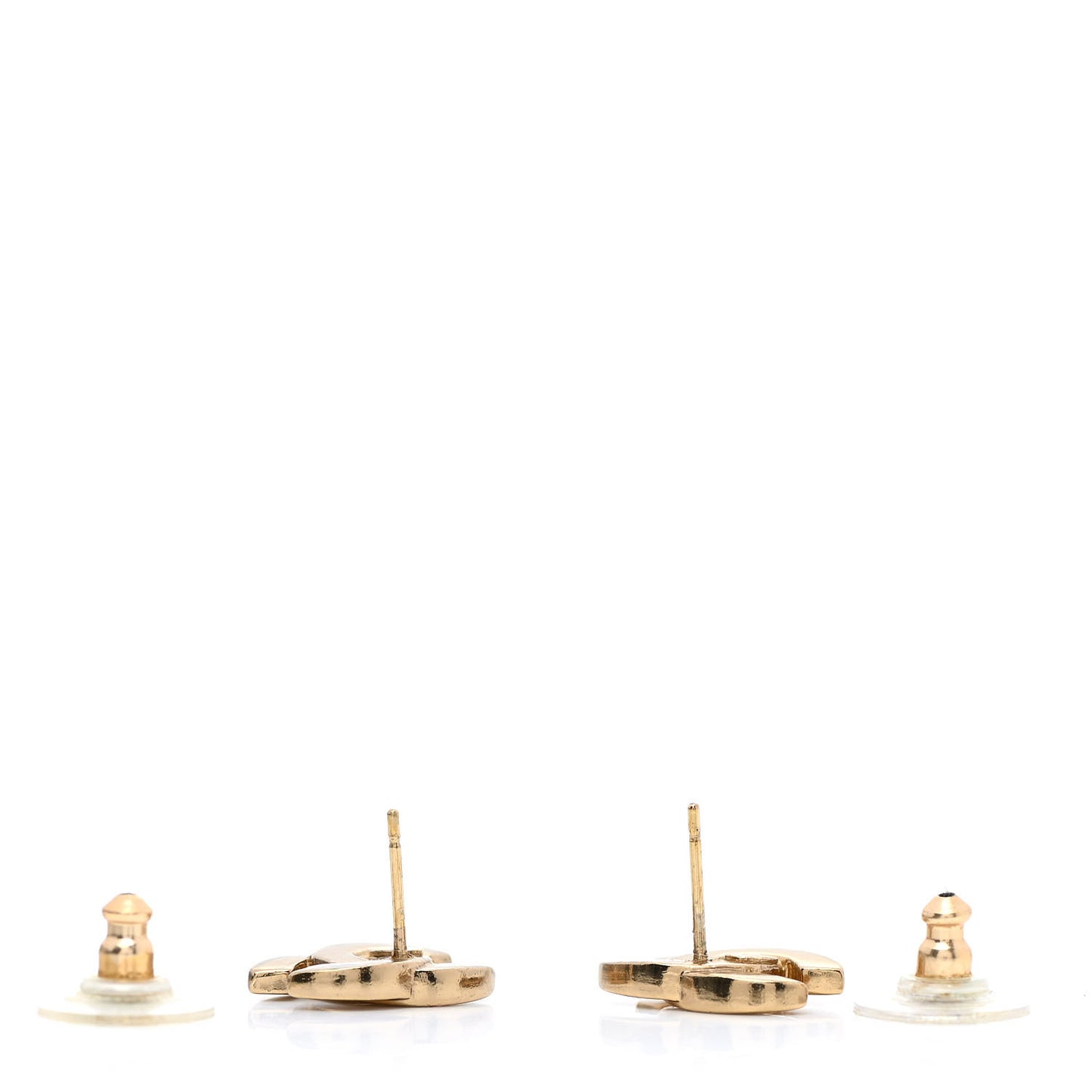 Metal CC Earrings Gold