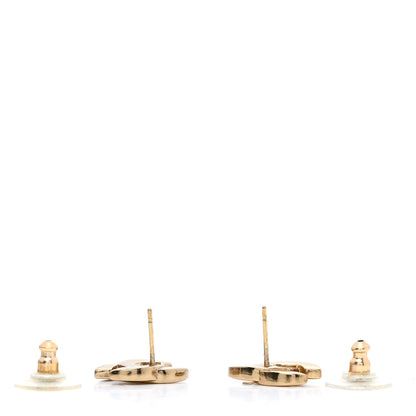 Chanel Metal CC Earrings Gold 3 of 5