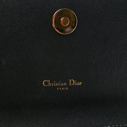 Christian Dior Supple Calfskin Cannage Caro Belt Pouch with Chain Black 6 of 14