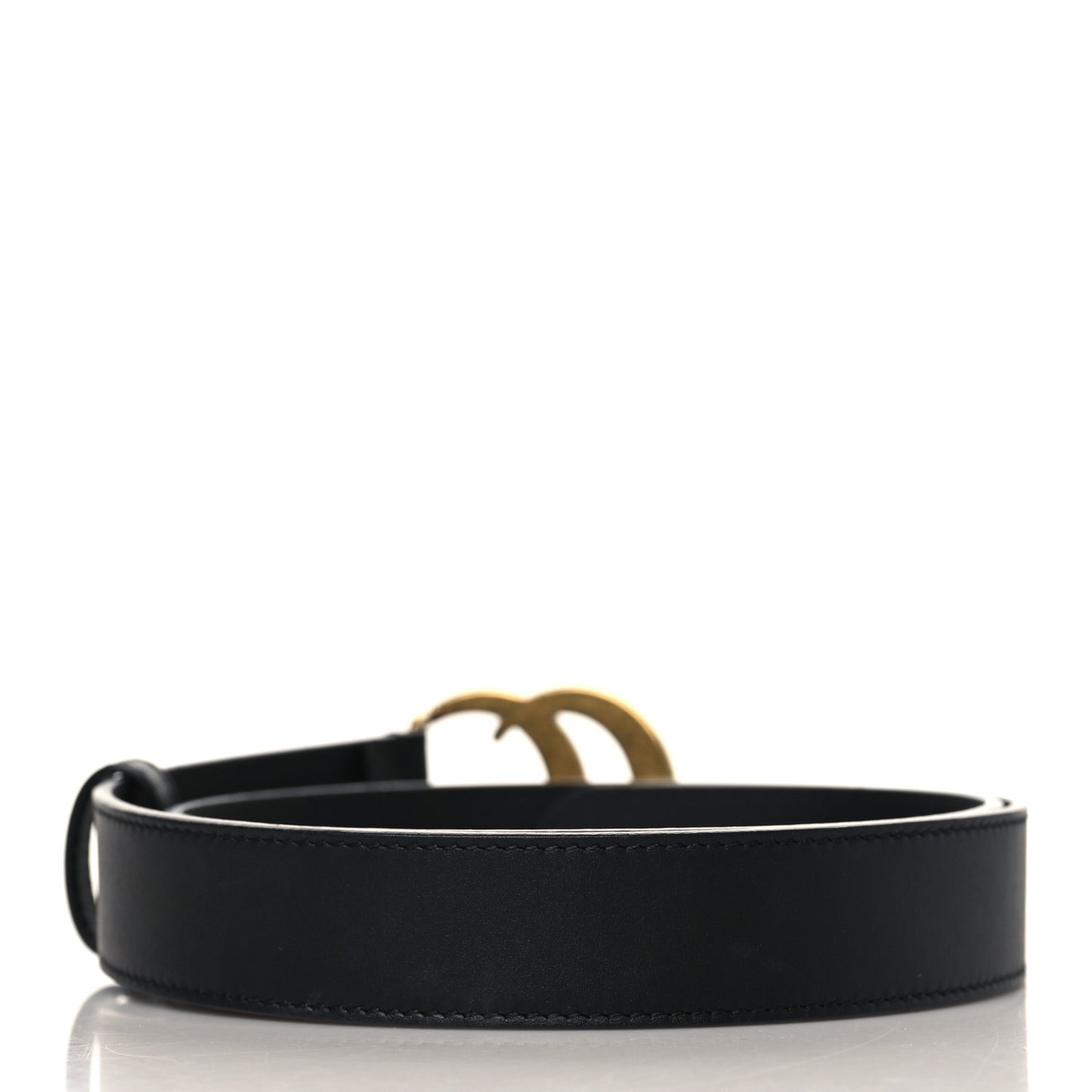 Calfskin Double G 30mm Belt 80 32 Black