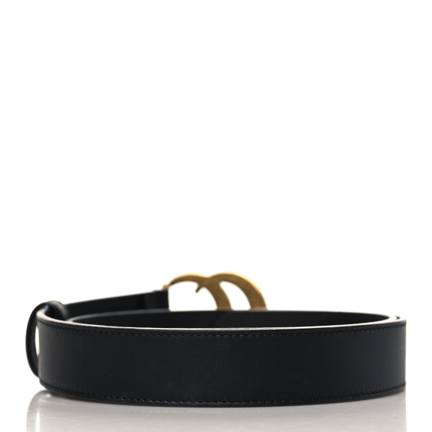 Gucci Calfskin Double G 30mm Belt 80 32 Black 2 of 5