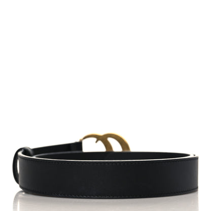 Gucci Calfskin Double G 30mm Belt 80 32 Black 2 of 5
