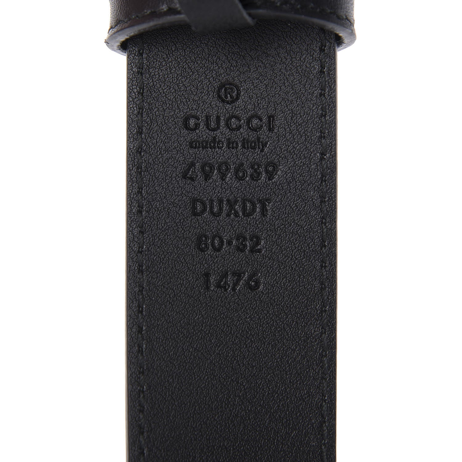 Gucci Calfskin Tiger Head Buckle Belt 80 32 Black 3 of 4