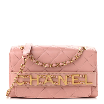 Chanel Calfskin Quilted Small Enchained Flap Light Pink 1 of 11