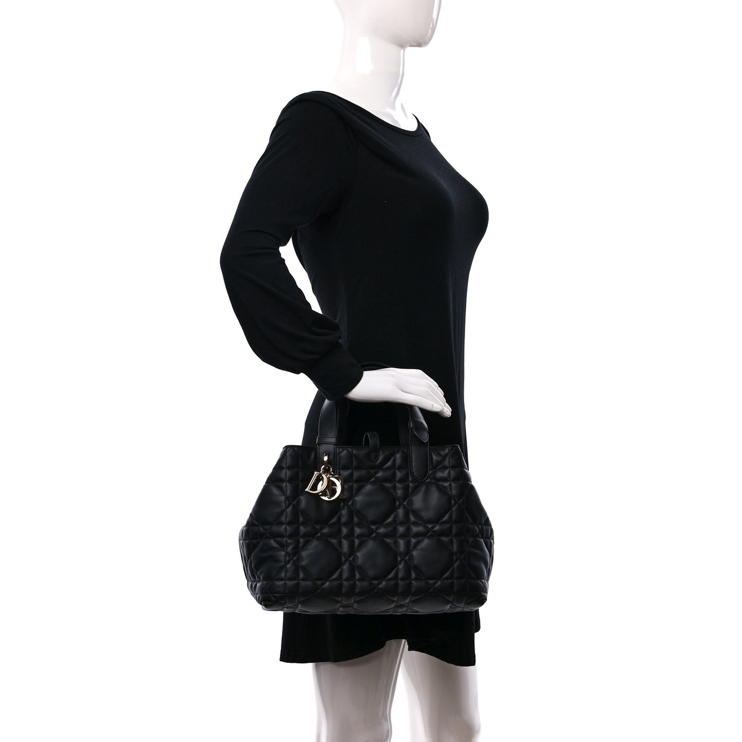 Calfskin Macrocannage Large Toujours Black