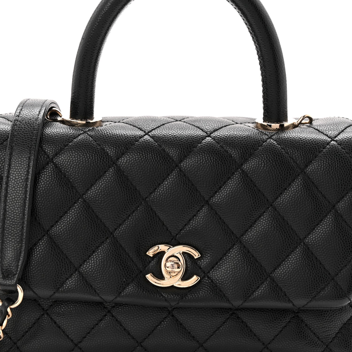 Chanel Caviar Quilted Mini Coco Handle Flap Black 8 of 10