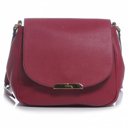 Fendi Vitello Small Messenger Bag Amarena 1 of 9