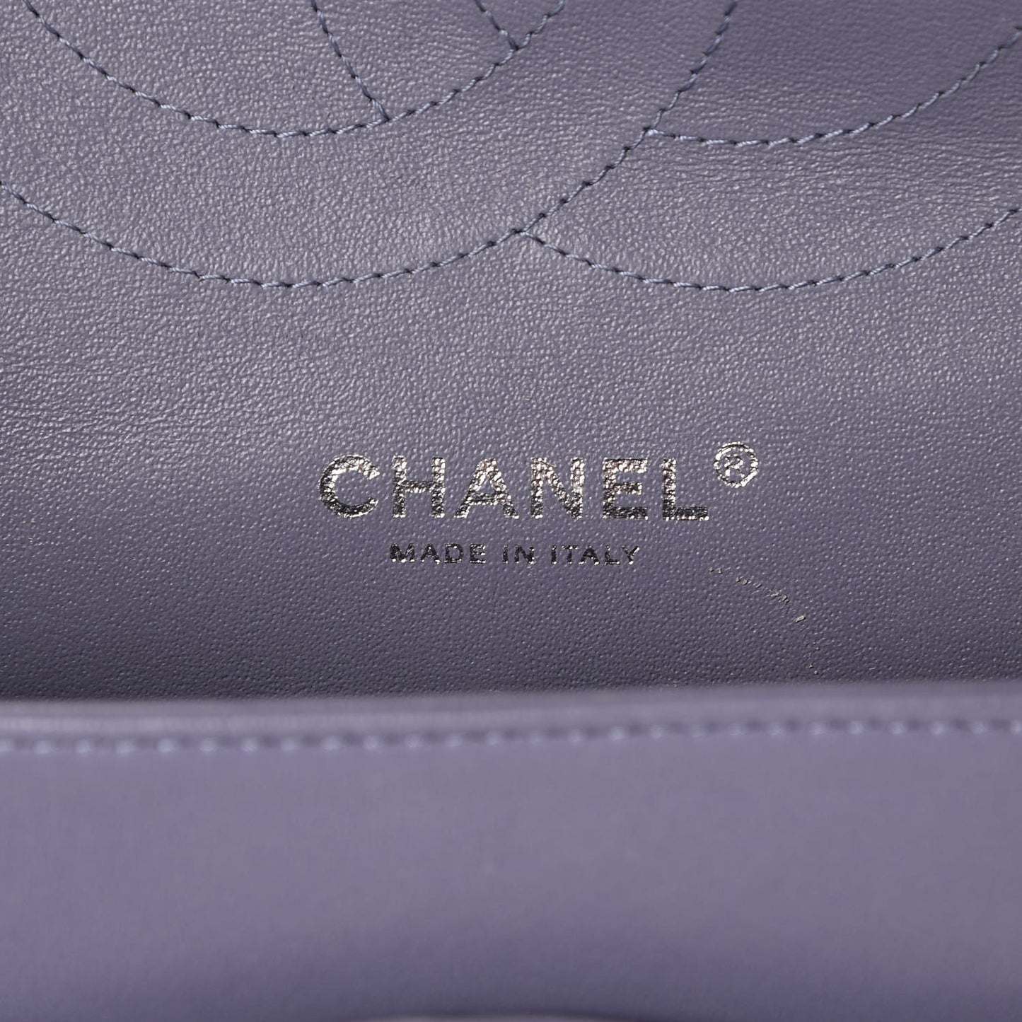 Lambskin Quilted Jumbo Double Flap Purple