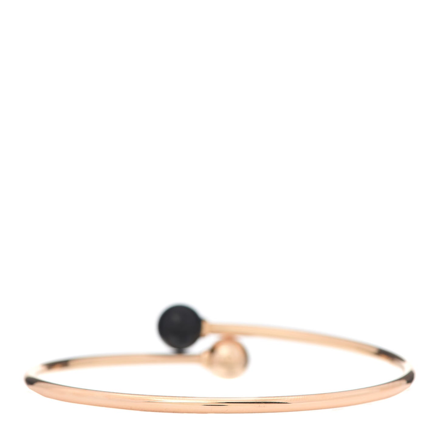 18K Rose Gold Black Onyx 8mm HardWear Ball Bypass Bracelet