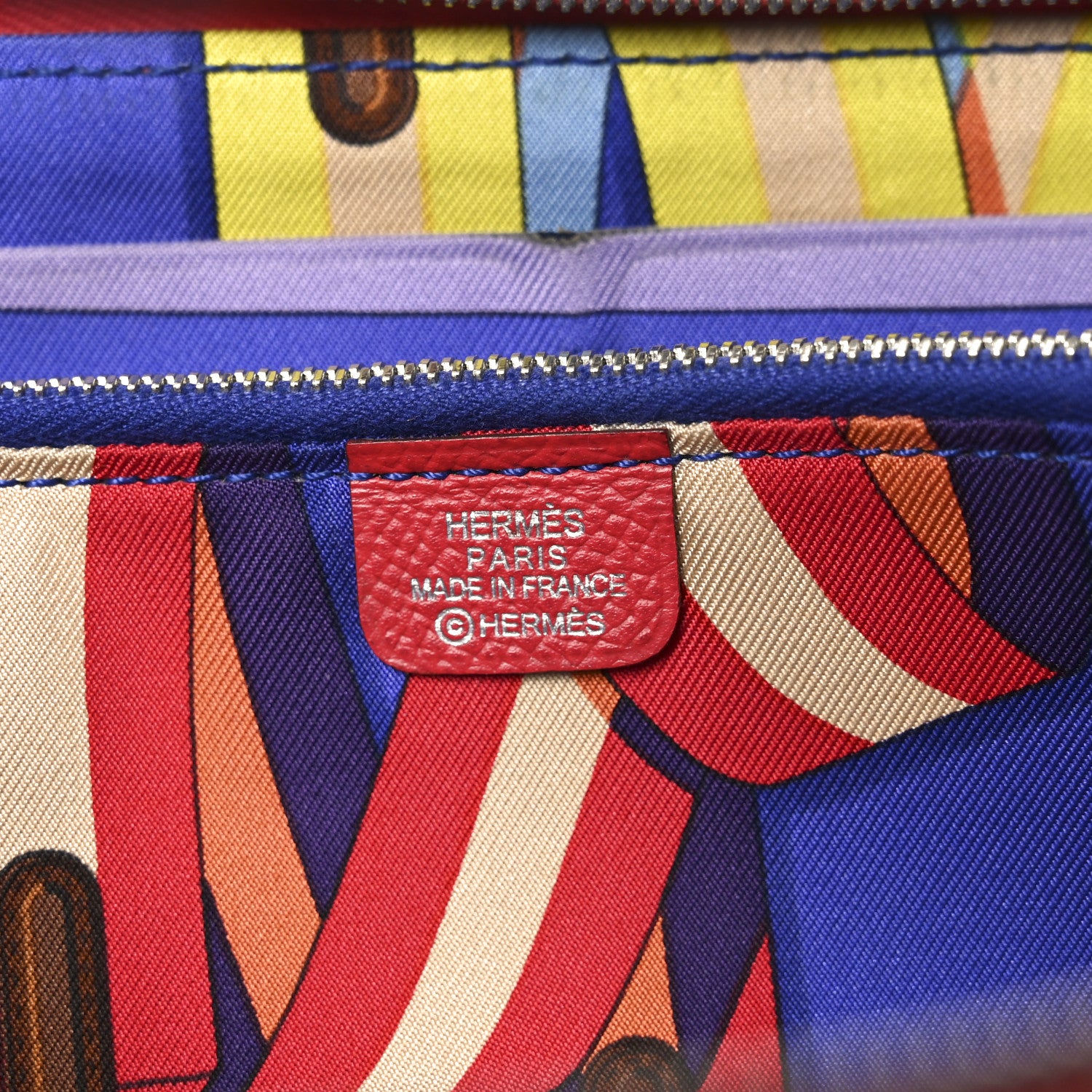 Hermes Epsom Silk'In Wallet Bougainvillea 6 of 7
