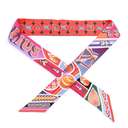 Louis Vuitton Silk Astro Sagittarius BB Bandeau Red 1 of 3