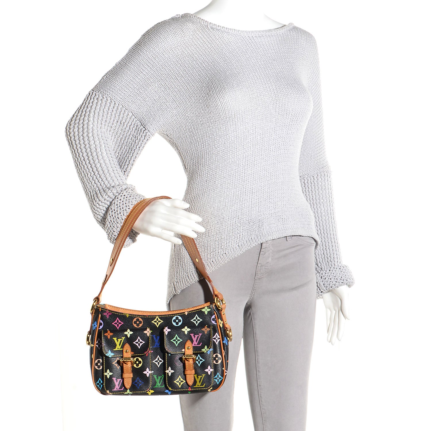 Louis Vuitton Monogram Multicolor Lodge PM Black 2 of 7