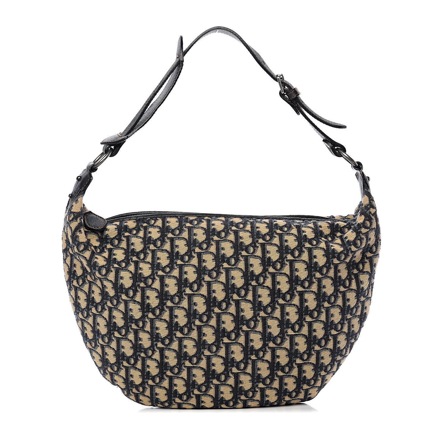 Monogram Buckle Hobo Navy Blue