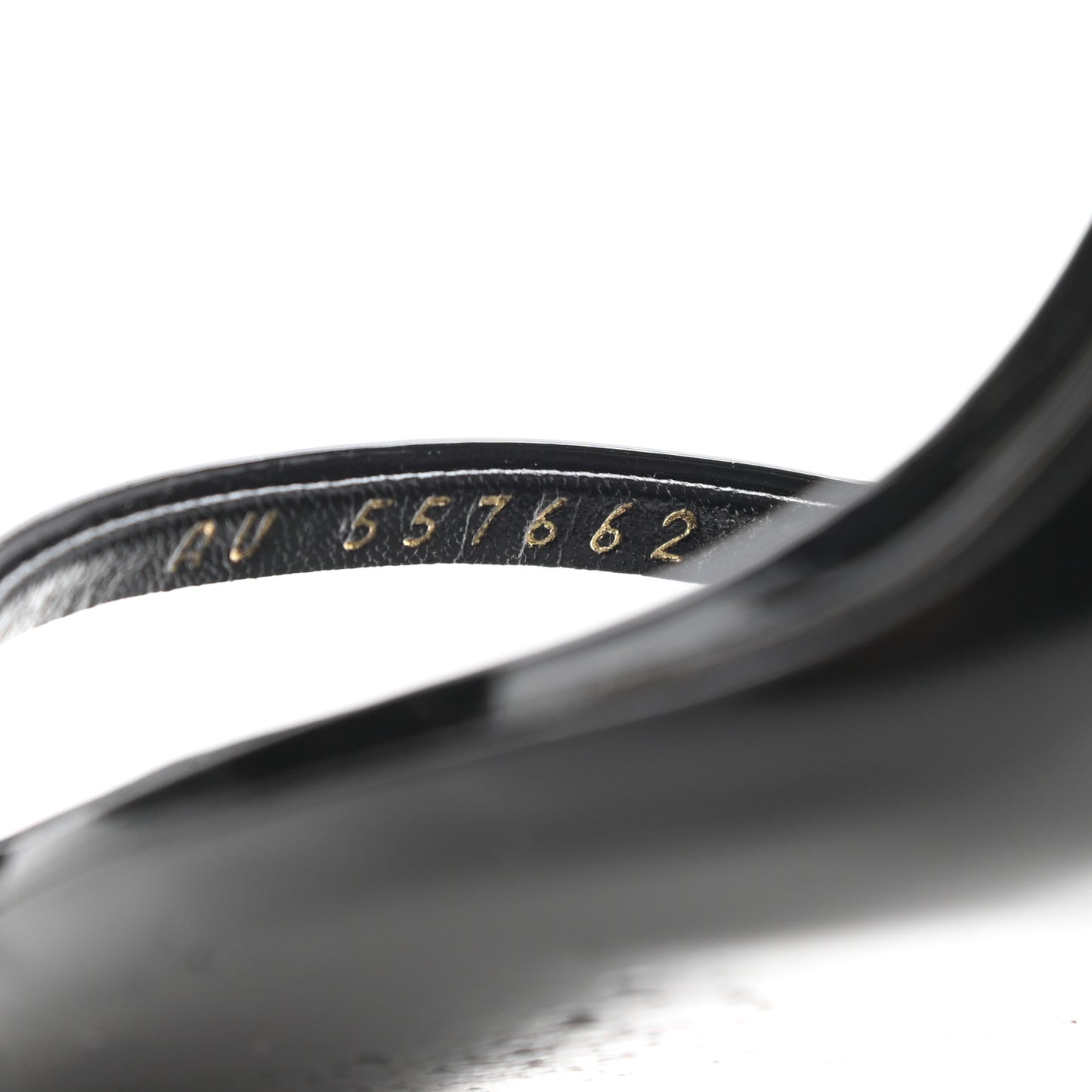 Patent Calfskin Opyum 110 Sandals 41 Black Gold
